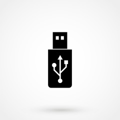 Obraz premium usb flash drive vector icon