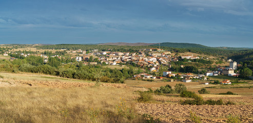 Fototapeta na wymiar Alcañices panoramic view in Zamora, Spain