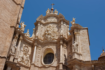 Fototapeta na wymiar Metropolitan Cathedra in Valencia