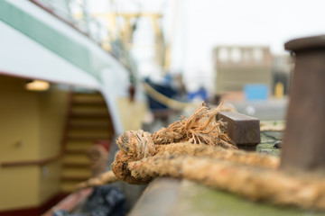 Berthed fishing boat