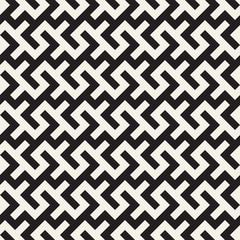 Maze Tangled Lines Contemporary Graphic. Abstract Geometric Background Design. Vector Seamless Pattern.