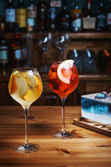 Cocktails in the bar