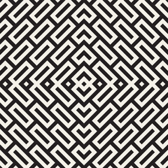 Maze Tangled Lines Contemporary Graphic. Abstract Geometric Background Design. Vector Seamless Pattern.