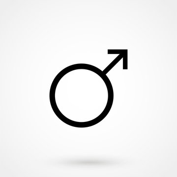 Vector male symbol Icon.