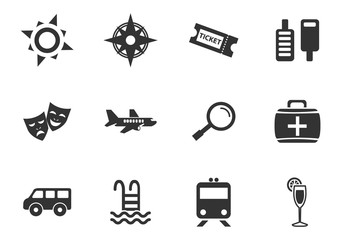 Travel icon set