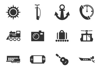 Travel icon set