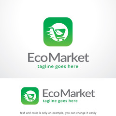Eco Market Logo Template Design Vector, Emblem, Design Concept, Creative Symbol, Icon