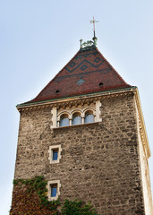 Tower of Chateau Ouchy Lausanne