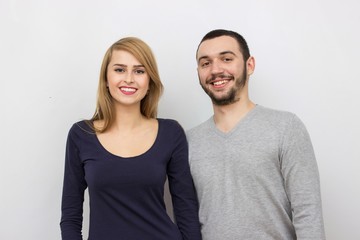 Fototapeta premium Casual loving couple posing