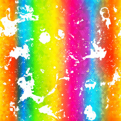 Rainbow seamless texture with white drops
