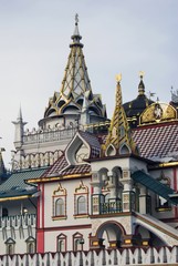 Kremlin in Izmailovo, Moscow, Russia. Popular landmark. Color photo.