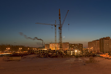 Construction of a new neighborhood.