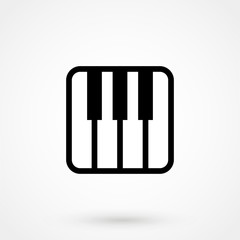 piano vector icon
