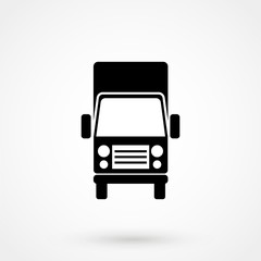 Vector icon of a truck