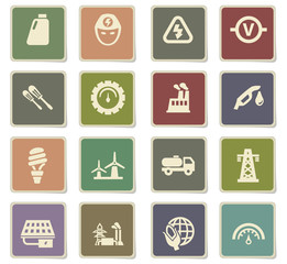 alternative energy icon set