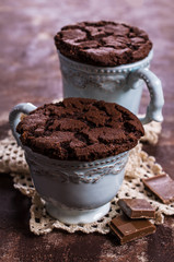 Round chocolate cookies