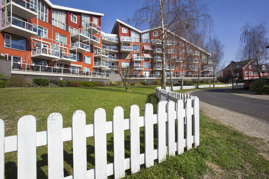 Modern apartment building