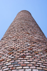 old factory's chimney looks like stairway to infinity