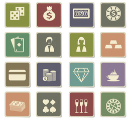 casino icon set
