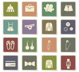 clothes icon set