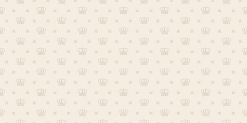 Vector pattern seamless texture, royal