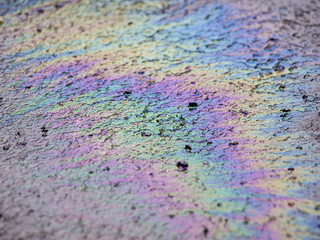 oil on the road