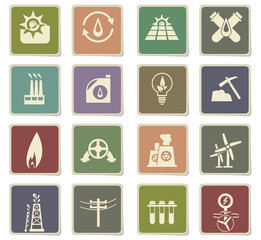 fuel icon set