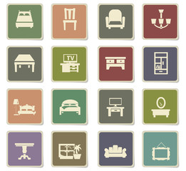 furniture icon set