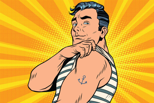 Sailor Tattoo Cartoon Images – Browse 3,299 Stock Photos, Vectors, and Video  | Adobe Stock