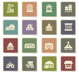 infrastructure icon set