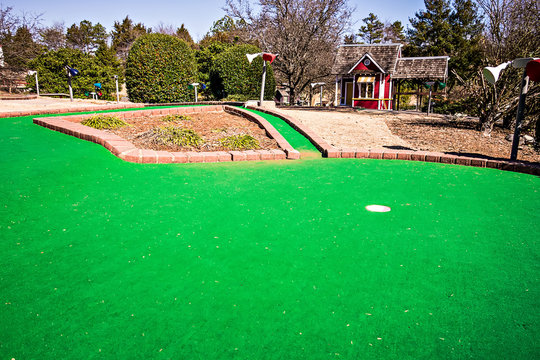 Sunny Weather At Mini Golf Course