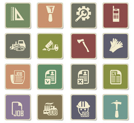 job search icon set
