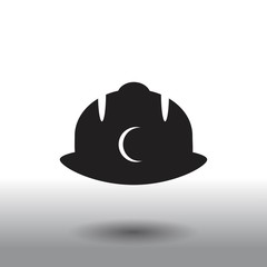 The pick icon. Pickax symbol. Flat Vector illustration