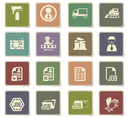 job search icon set