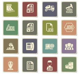 job search icon set