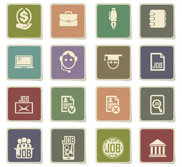 job search icon set