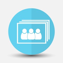 Pictures vector icon, image vector icon