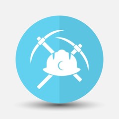 Axe icon isolated on white background. Vector art.