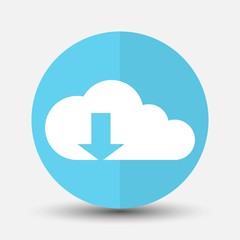 Obraz premium Cloud icon Flat.