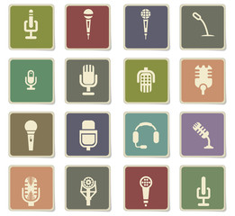microphone icon set