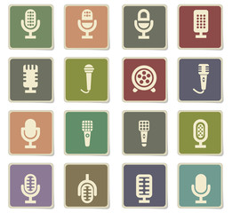 microphone icon set