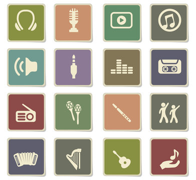music icon set