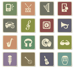 music icon set