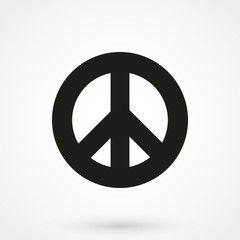 Peace icon. Peace symbol minimal design. Vector illustration.