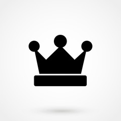 Crown Icon in trendy flat style isolated on grey background. Crown symbol