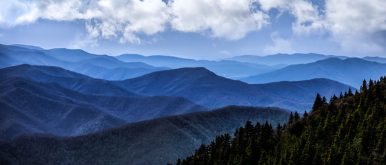 smokey mountains blue top