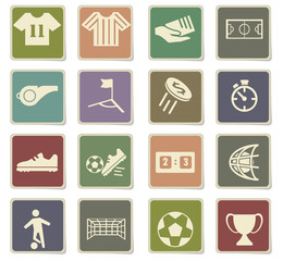 soccer icon set
