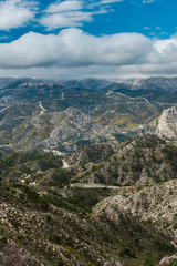Sierra de Tejeda, Almijara y Alhama Mountains near Nerja, Spain.