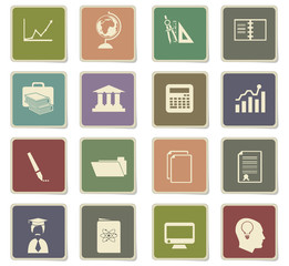 university icon set