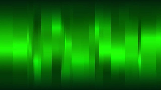 Green abstract background with vertical shining stripes, seamless loop